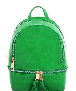 Fashion zipper Cute Backpack LP1082 GREEN